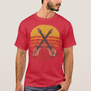 Vintage Guitar Tee Guitar Players Music Band Guita