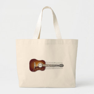 Vintage Guitar with Sheet Music  - Bag