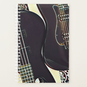 Vintage guitarist birthday gift planner