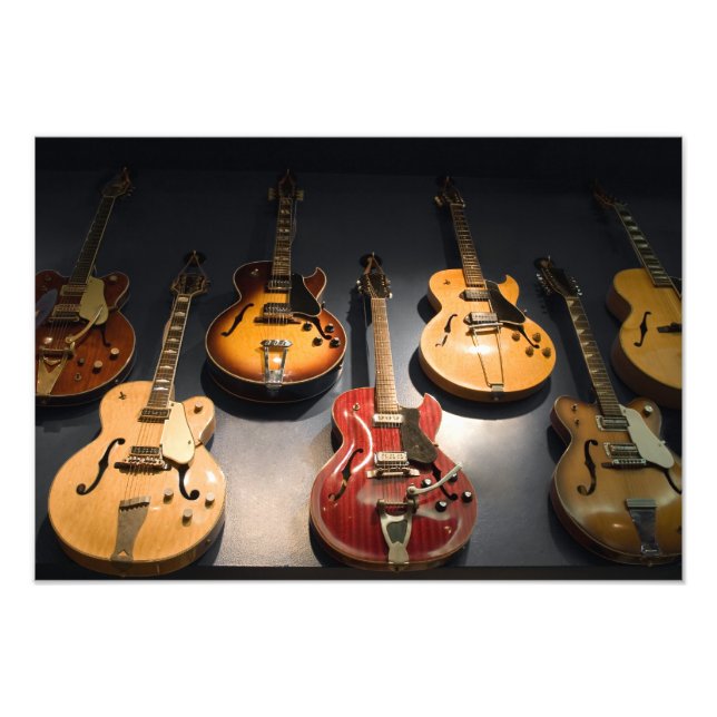 Vintage Guitars Photo Print (Front)