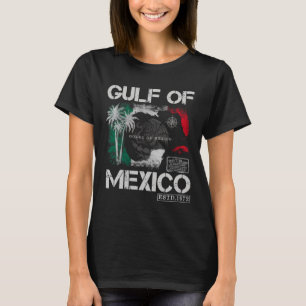 Vintage Gulf Of Mexico 1672 Historic Map Retro Bea T-Shirt