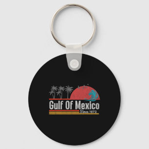 Vintage Gulf Of Mexico Est.1772 Graphic  Key Ring