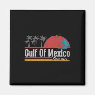 Vintage Gulf Of Mexico Est.1772 Graphic Magnet