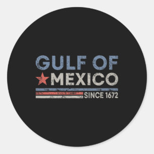 Vintage Gulf Of Mexico Since 1672 - Gulf Of Mexico Classic Round Sticker