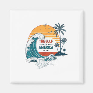Vintage Gulf Of Us 2025 American Gulf Shirt Americ Magnet