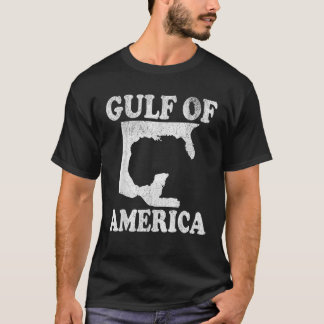 Vintage Gulf of USA America Funny USA Flag T-Shirt