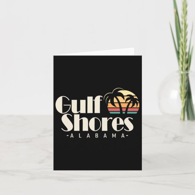 Vintage Gulf Shores  Card (Front)