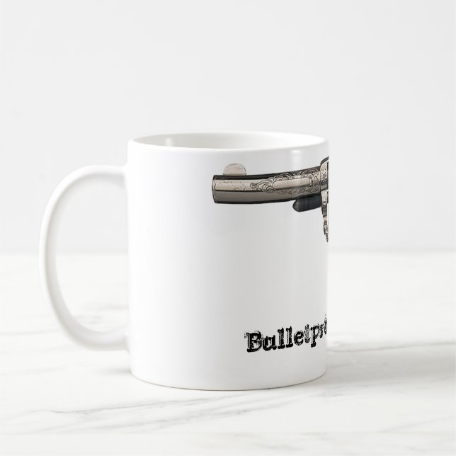 Vintage Gun Bulletproof Coffee Mug (Left)