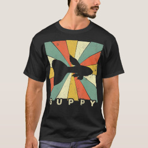 Vintage Guppy Fish Lover Retro Style Animal T-Shirt