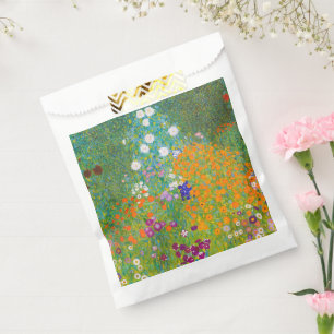 Vintage Gustav Klimt Cottage Garden Flower Art Favour Bags