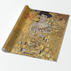 Vintage gustav Klimt's Portrait of Adele art Wrapping Paper
