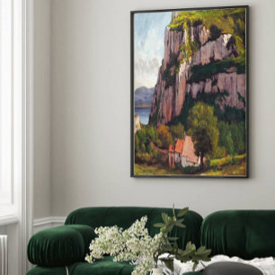 Vintage Gustave Courbet The Rock of Hautepierre Canvas Print