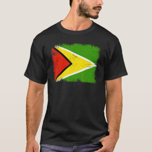 Vintage Guyana Flag Guyanese Independence Day T-Shirt