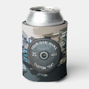 Vintage Gym Owner or User With Fitness Funny Can Cooler