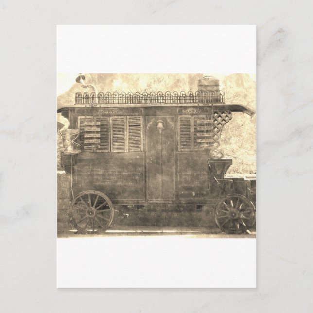 Vintage Gypsy Wagon Postcard (Front)