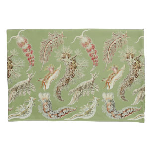 Vintage Haeckel Nudibranch Ocean Art Pillowcase