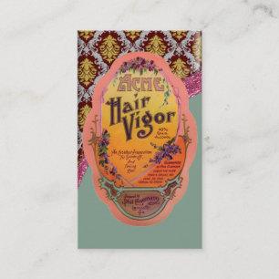 Vintage Hair Cream Poster Business Card