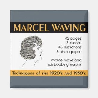 Vintage Hair Design Instruction Booklet Magnet