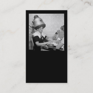 Vintage Hair Stylist Salon Spa Manicurist Business Card