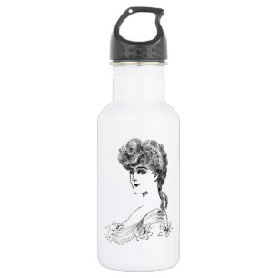 Vintage Hairstyle 532 Ml Water Bottle