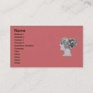 Vintage Hairstyle Business Card