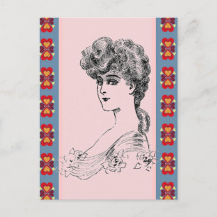 Vintage Hairstyle Postcard