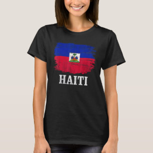 Vintage Haiti Flag For Haitian   T-Shirt