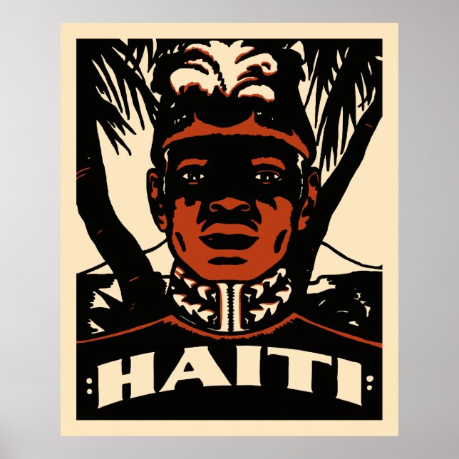 Vintage Haiti Travel Poster (Front)