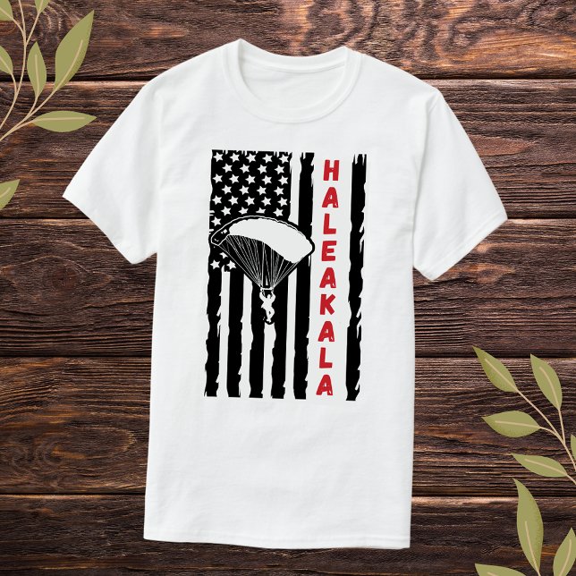 Vintage Haleakala Paragliding Skydiving T-Shirt (Creator Uploaded)
