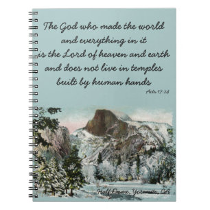 Vintage Half Dome Christian Notebook