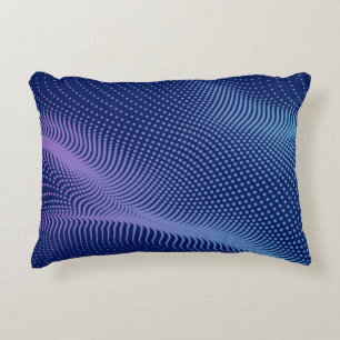 Vintage halftone mesh effect. Vibrant abstract bac Decorative Cushion
