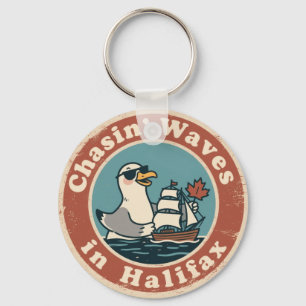 Vintage Halifax Nova Scotia Sailing Fun Key Ring