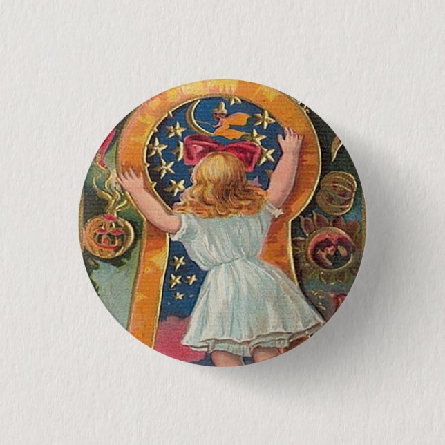 Vintage Halloween 3 Cm Round Badge (Front)