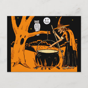 Vintage Halloween Art Holiday Postcard