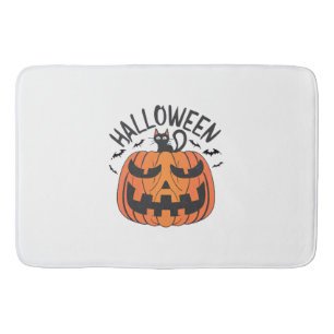Vintage Halloween Bath Mat