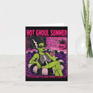Vintage Halloween Beach Summerween Tail Card