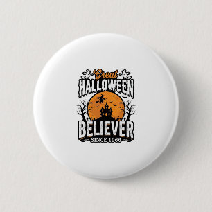 Vintage Halloween Believer Since 1966 Graphic_1 6 Cm Round Badge
