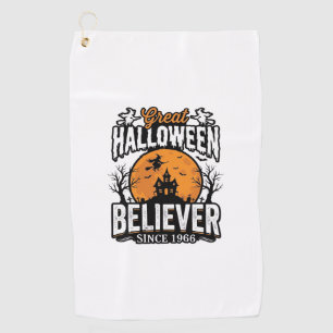 Vintage Halloween Believer Since 1966 Graphic_1 Golf Towel