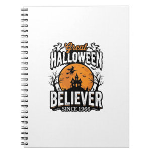 Vintage Halloween Believer Since 1966 Graphic_1 Notebook