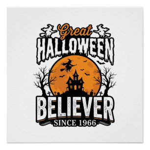 Vintage Halloween Believer Since 1966 Graphic_1 Poster