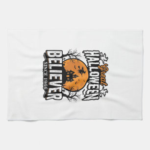 Vintage Halloween Believer Since 1966 Graphic_1 Tea Towel