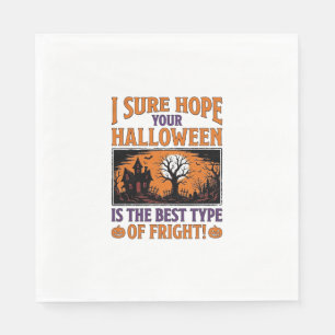 Vintage Halloween Best Type Of Fright Design_1 Napkin