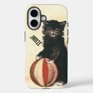 Vintage HALLOWEEN Black Cat iPhone 16 Case