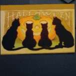 Vintage Halloween Black Cats and Jack O'Lantern Postcard<br><div class="desc">Vintage Halloween Cats</div>