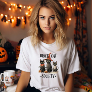 Vintage Halloween Black Cats  T-Shirt