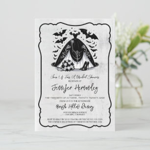 Vintage Halloween Bride Bridal Shower Invitation