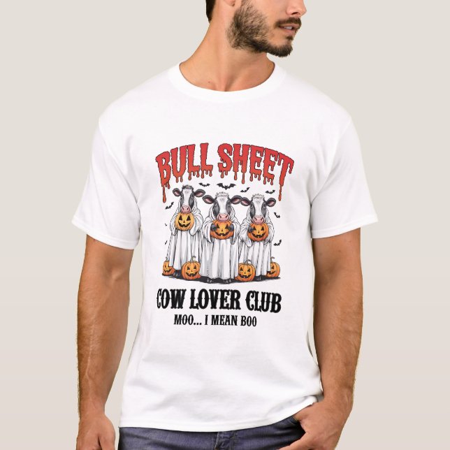 Vintage Halloween Bull Sheet T-Shirt (Front)