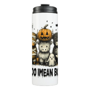 Vintage Halloween Bull Sheet Thermal Tumbler