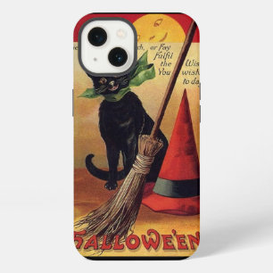 Vintage Halloween by Ellen Clapsaddle, Black Cat iPhone 13 Case