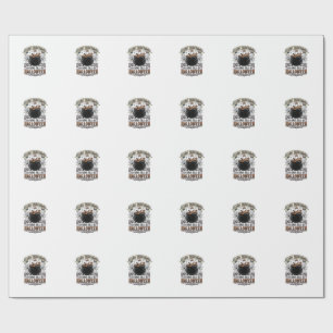 Vintage Halloween Candy Countdown Shirt Design_1 Wrapping Paper